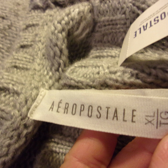 NWT AEROPOSTALE,SZ.XL,GRAY KNIT TOP - Picture 6 of 6